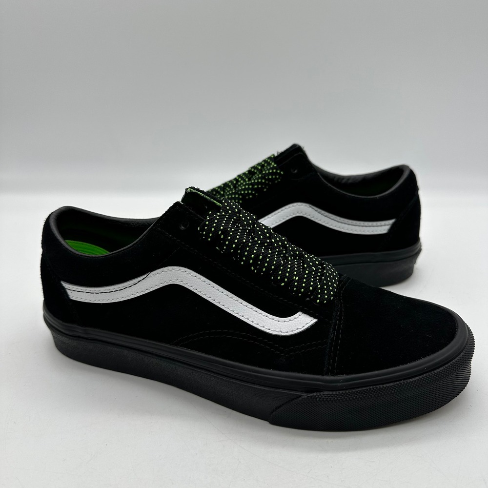 Vans 500714 Men's 7.5 Womens 9 Black PopCush Old Skool Skate Shoes VN0007NTCJI1